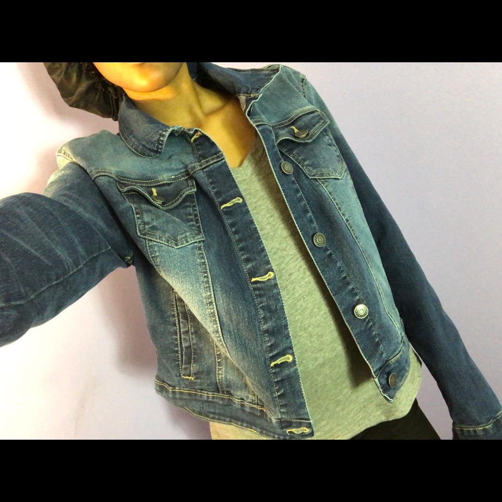Dark blue jean jacket